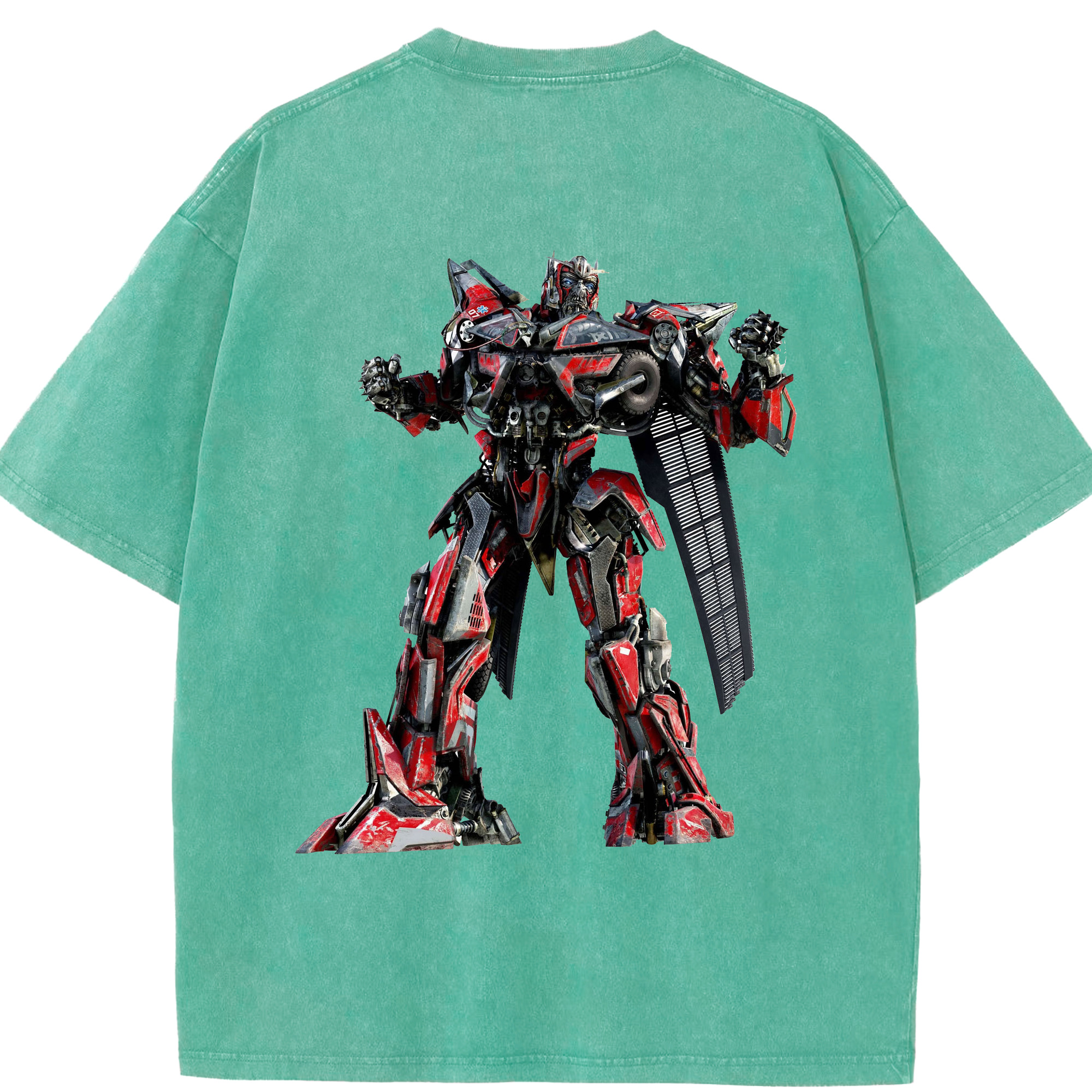 （画像用）  綿100% ヴィンテージ風 半袖Tシャツ（背面プリント）